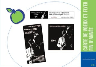 CARTE DE VOEUX ET FLYER
FIN D'ANNÉE

 