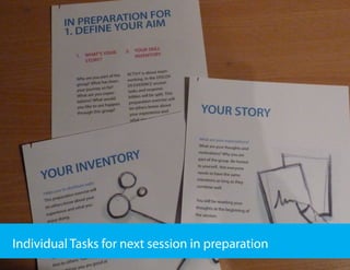Individual Tasks for next session in preparation
 