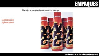 EMPAQUES
ADRIANA GASTALDI – DISEÑADORA INDUSTRIAL
 