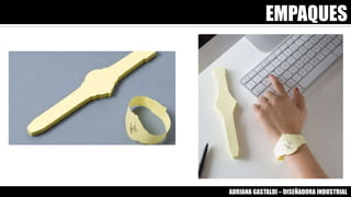 EMPAQUES
ADRIANA GASTALDI – DISEÑADORA INDUSTRIAL
 