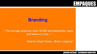 EMPAQUES
ADRIANA GASTALDI – DISEÑADORA INDUSTRIAL
 