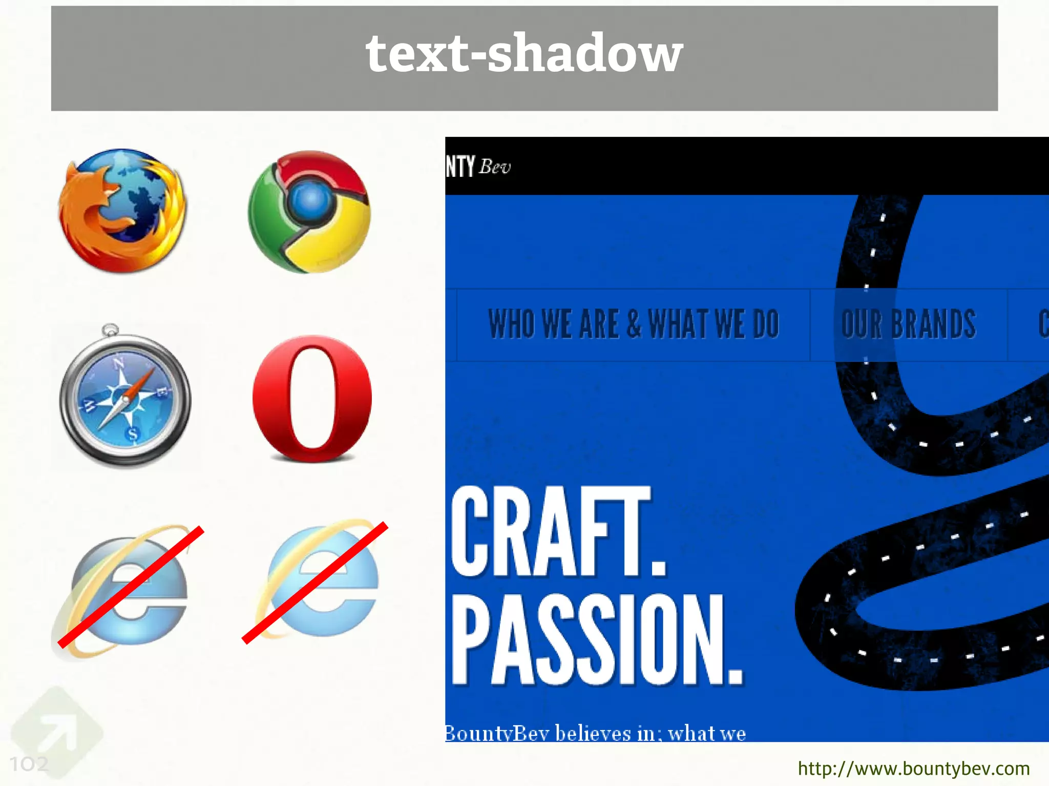 text-shadow




102                 http://www.bountybev.com
 