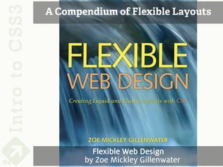 A Compendium of Flexible Layouts




               Flexible Web Design
184          by Zoe Mickley Gillenwater
 