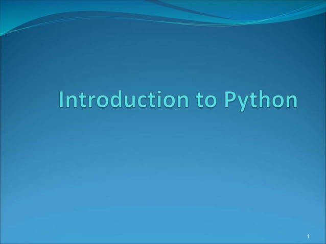 presentation_intro_to_python | PPT