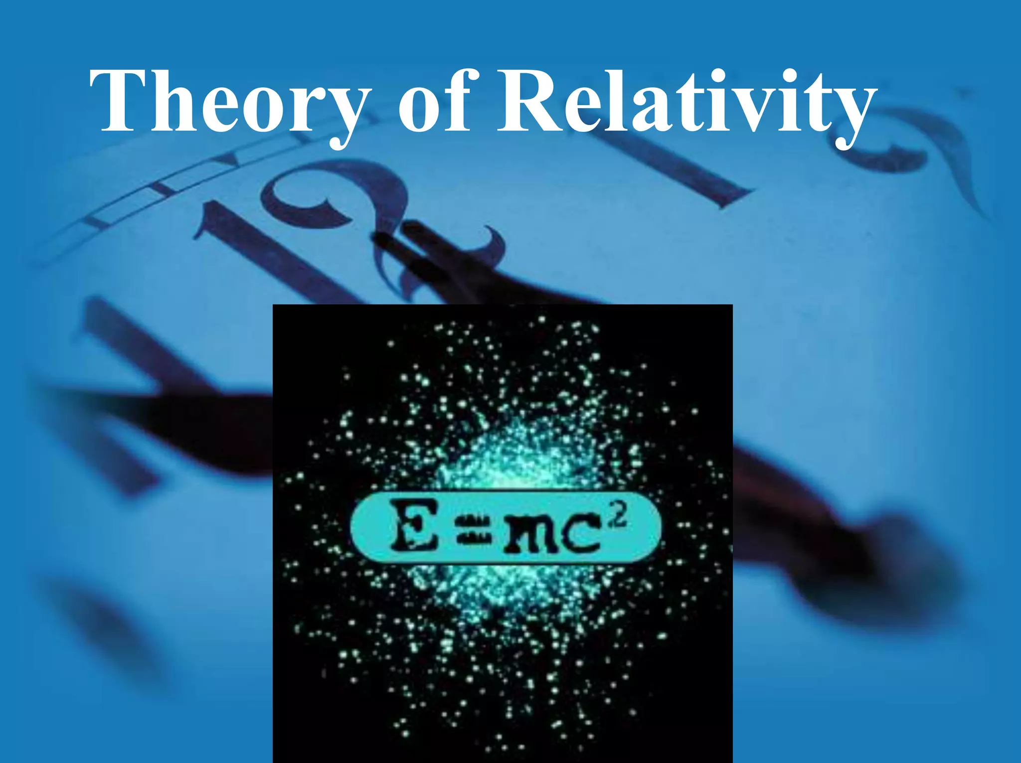 Theory of Relativity