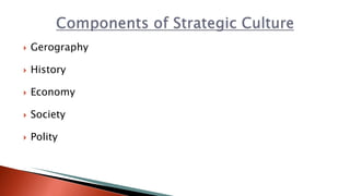  Gerography
 History
 Economy
 Society
 Polity
 