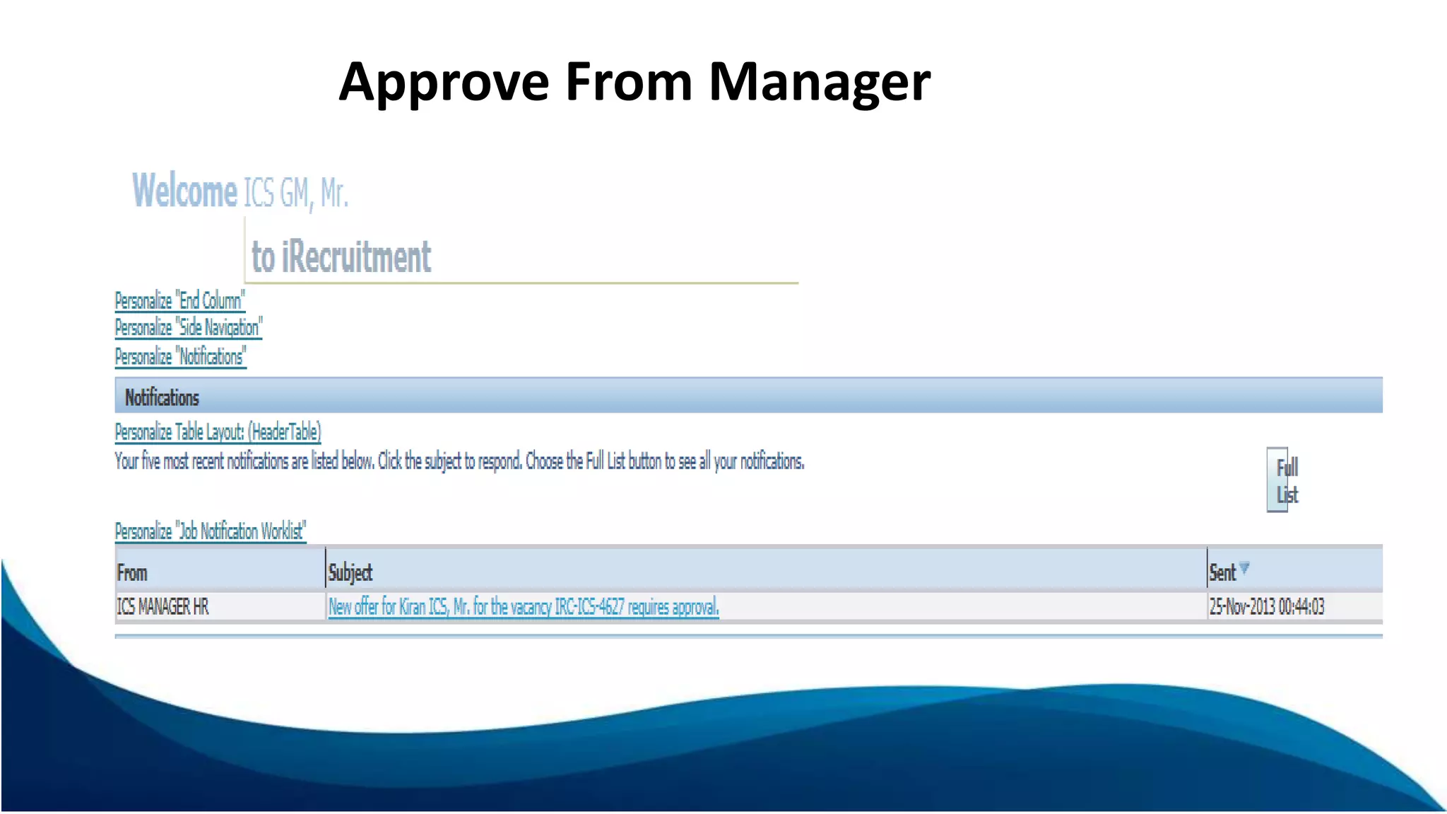 Approve From Manager
 