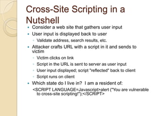 Man in the middle attack(contd..)The MITM attack is very effective because of the nature of the http protocol and data transfer which are all ASCII based. It’s possible to capture a session cookie reading the http header, but it’s also possible to change an amount of money transaction inside the application context,