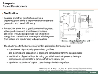 Ethanol production: 400 million liters / yearCase StudyState-of-the-art cogeneration and ethanol production unitDISTILLERY2 x 900 m3/d of  Hydrated EthanolFERMENTATION7 Vessels of 1600 m3JUICE TREATMENT(Fast Decanter, Evaporators,  Multi-Reboiler/Roberts, etc.)1000 m3/h de juiceUTILITIES(Water treatment, Demineralized Water, Chemicals, Fire Fighting, etc.)1000 m3/h of raw water450 m3/h of treated water100 m3/h of demi waterTURBINES(Backpressure and Condensation)72,5 MW (export)PREPARATION AND EXTRACTION (DIFFUSER)21.000 TPDBOILERS(HIGH PRESSURE)2 x 225 t/h of steam @ 100 bar and 520 ºCVIGNASSE840 m3/hRECEPTION AND OFF-LOADING21.000 TPD