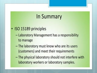 ISO 15189 MEDICAL LABORTORIES  REQUIRMENTS  FOR QUALITY AND  COMPETENCE