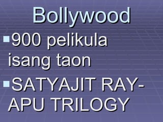 Bollywood 900 pelikula isang taon SATYAJIT RAY-APU TRILOGY 
