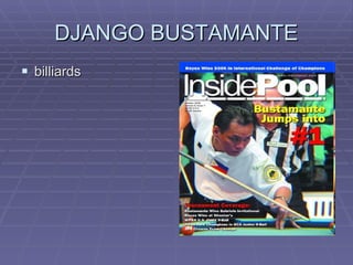 DJANGO BUSTAMANTE billiards 