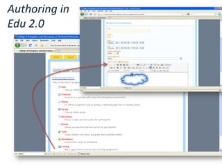 Authoring in Edu 2.0
