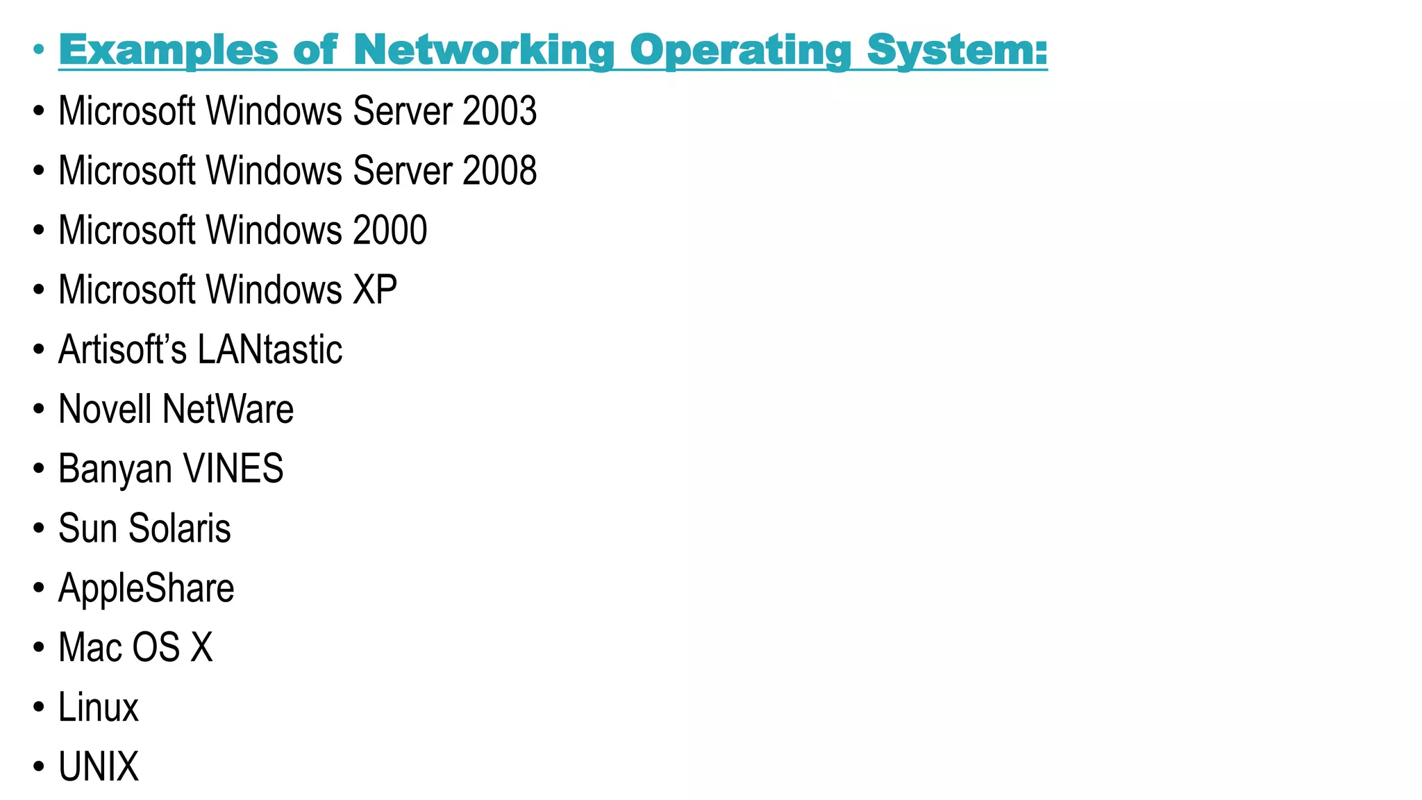 Operating System-Types-Examples-Advantages & disadvantages | PPTX ...