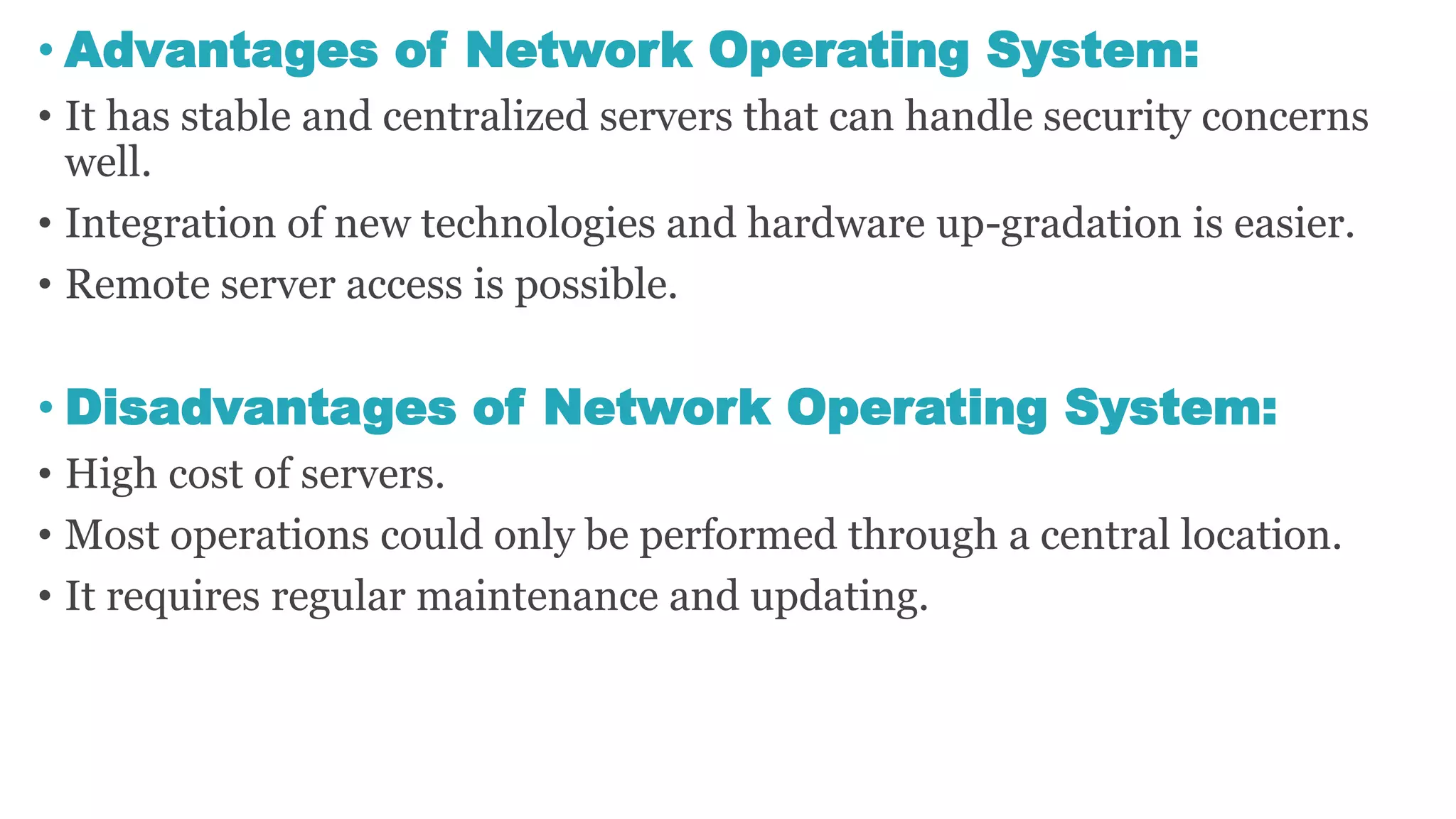 Operating System-Types-Examples-Advantages & disadvantages | PPTX ...