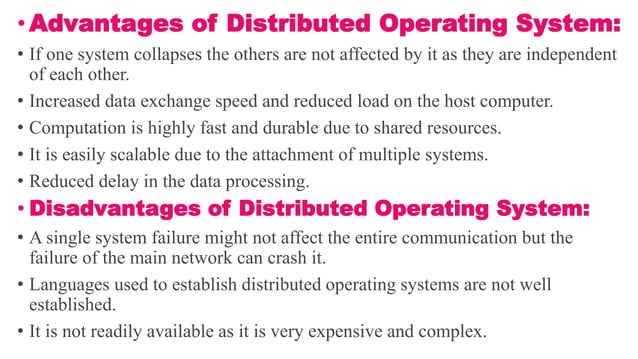 Operating System-Types-Examples-Advantages & disadvantages | PPTX ...