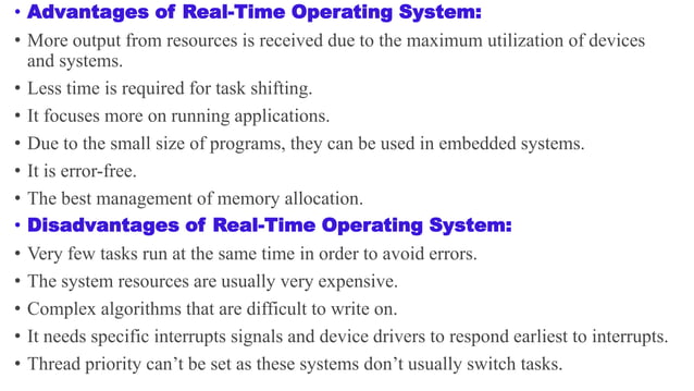Operating System-Types-Examples-Advantages & disadvantages | PPTX ...