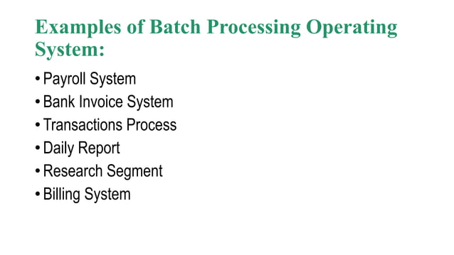 Operating System-Types-Examples-Advantages & disadvantages | PPTX ...