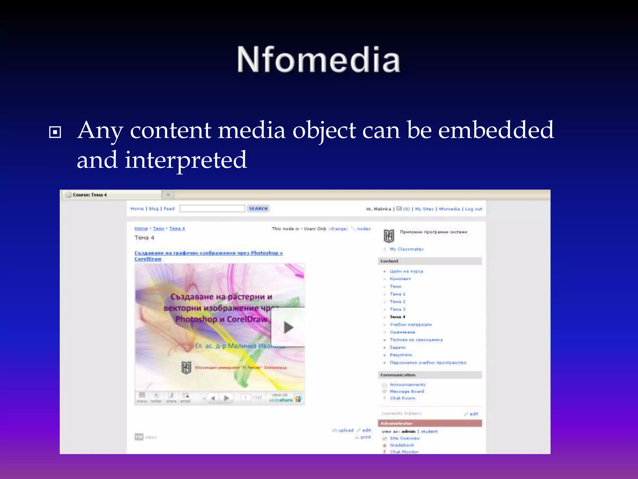 Active Learning and Web 2.0Students have experience with social applicationsthis can contribute in a classroom setting and in their future professional lives Web 2.0 technologies have the potential toimpact a learning process and outcomes 