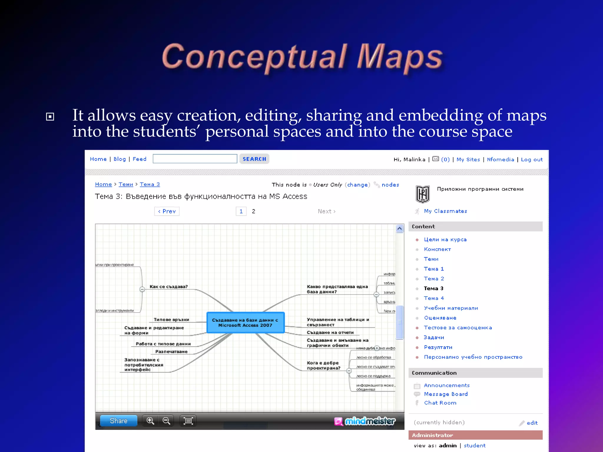 Active learning methodsPersonal Learning Environments building – for supporting self-learning and for artefacts promotion