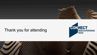 Thank you for attending
 