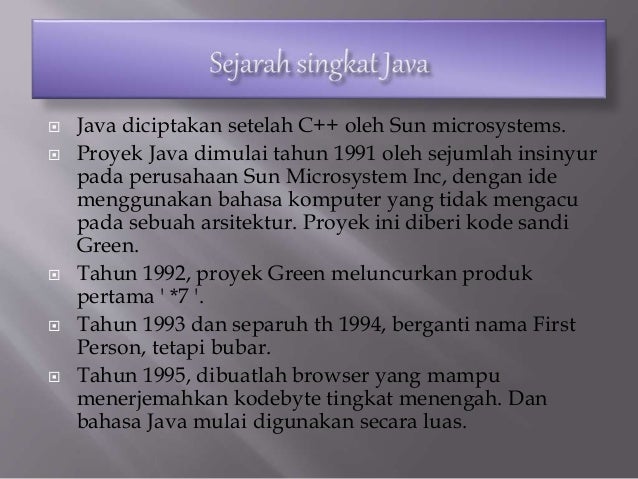 Presentation java PPT