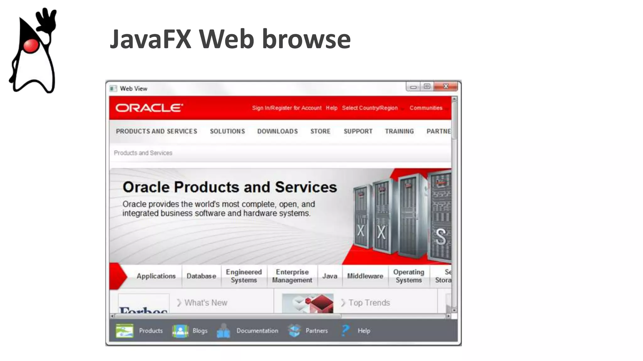 JavaFX Web browse
 