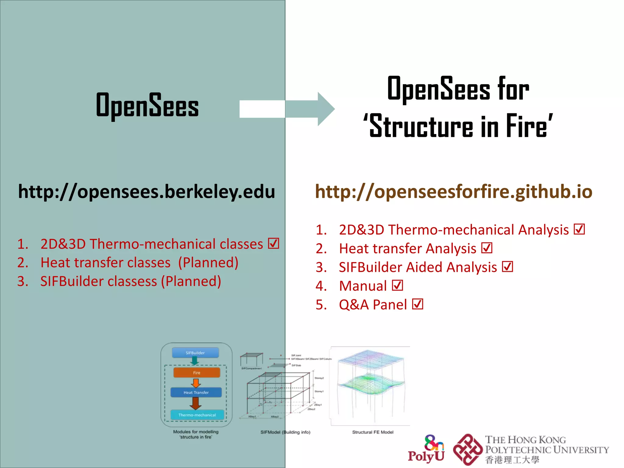 Modelling structures in fire using OpenSees - An integrated approach | PPT