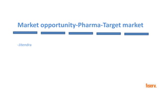 Market opportunity-Pharma-Target market
-Jitendra
 