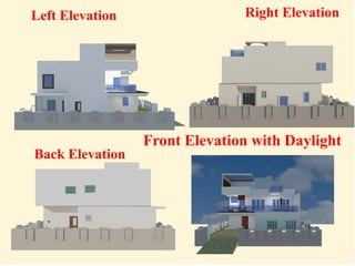 Left Elevation Right Elevation
Back Elevation
Front Elevation with Daylight
 