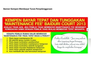 Banner Kempen Membayar Yuran Penyelenggaraan
 