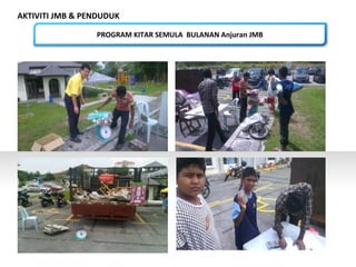 AKTIVITI JMB & PENDUDUK
PROGRAM KITAR SEMULA BULANAN Anjuran JMB
 