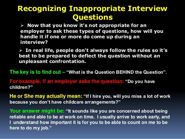 how to handle interview questions