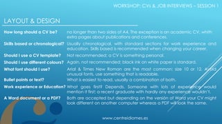 Presentation write effective CVs | PPTX | Resume Writing and Advice ...