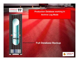 Quick Start Guide 
JJJJooooeeeellll PPPPéééérrrreeeezzzz 
Production Database working in 
Archive Log Mode 
Full Database Backup 
PROD 
 