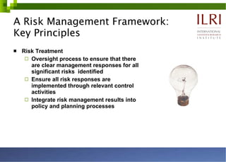 Risk management: Principles, methodologies and techniques