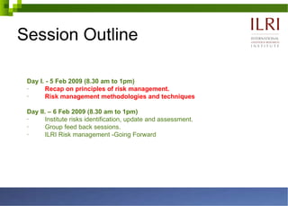 Risk management: Principles, methodologies and techniques