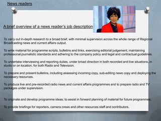 conventions of a news show | PPTX