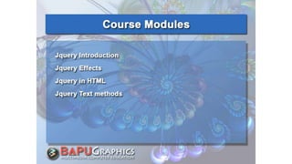 J-Query Course Presentation