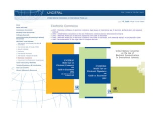 UNCITRAL United Nations Commission on International Trade Law
 