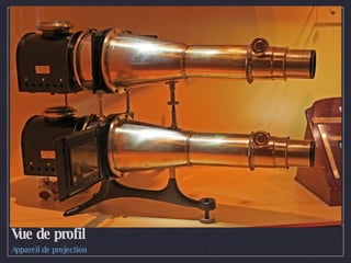 Vue de profil Appareil de projection 