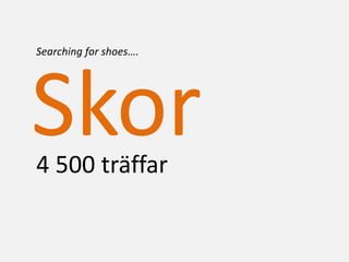 4 500 träffar
Skor
Searching for shoes….
 