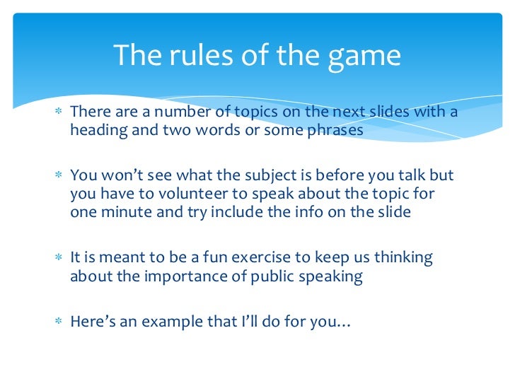 Presentation karaoke!