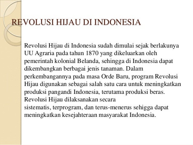 REVOLUSI HIJAU