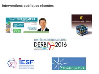 Interventions publiques récentes
 