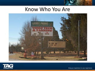Know	
  Who	
  You	
  Are	
  
 