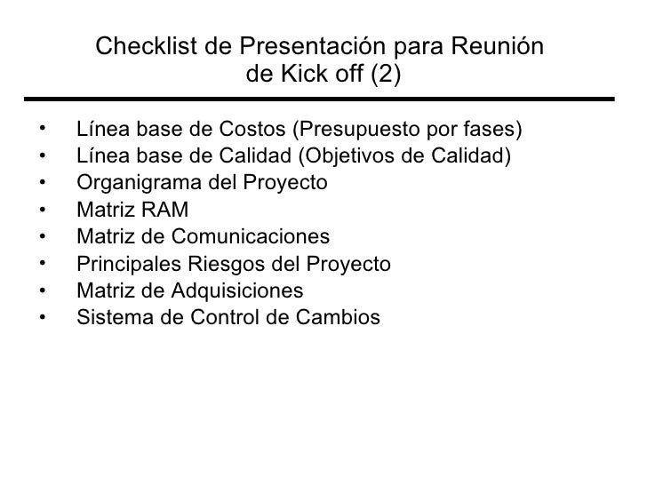 Presentation Kick Off