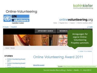 Online-Volunteering




                                                          Anregungen für
                         ...