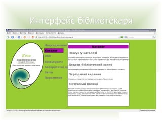Интерфейс біблиотекаря 