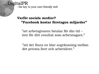 DigitalPR- the key to your user friendly web"The incredible power of a 16 year old video blogger"